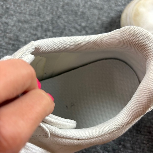 LACOSTE Men’s Gripshot Canvas Sneakers White size: 8 - Picture 5 of 10